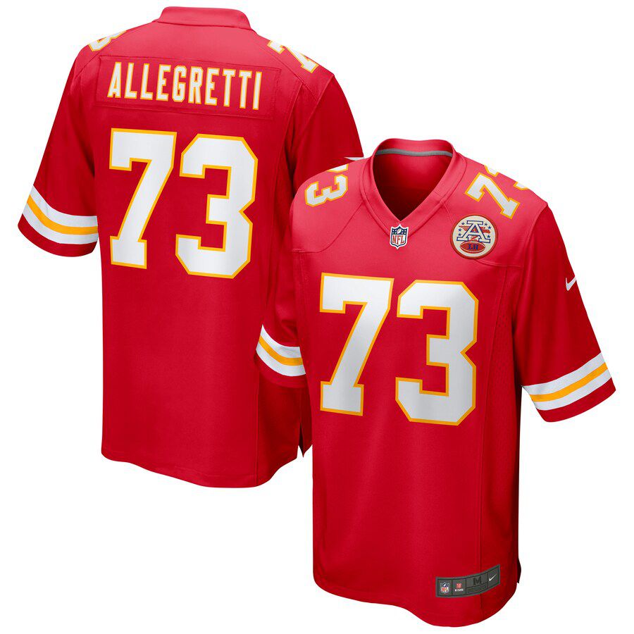 Men Kansas City Chiefs #73 Nick Allegretti Nike Red Game NFL Jersey